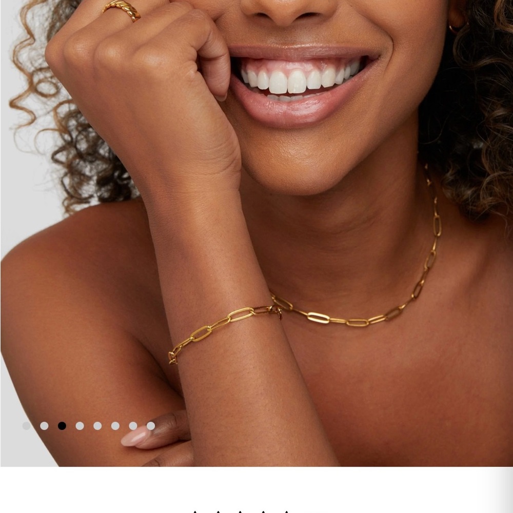 Elegant Gold Paperclip Chain Bracelet